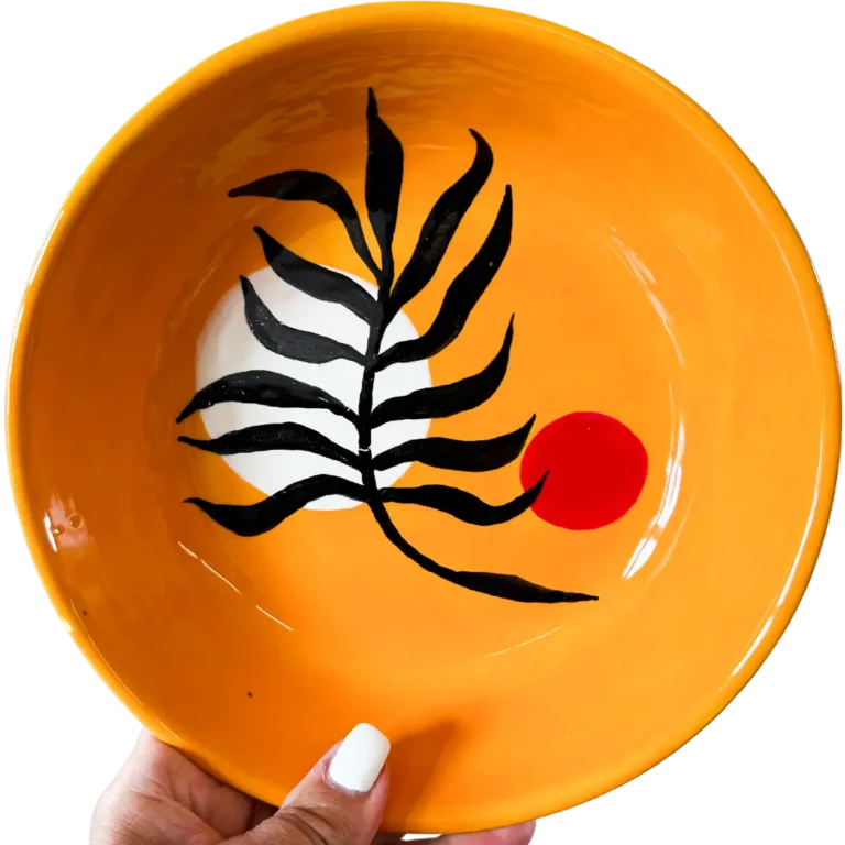 pinted pottery dish