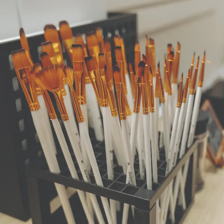 Professional Paint Brushes For Pottery And Canvas At The Hot Spot In Pflugerville, TX.
