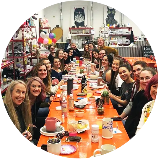 Adult Pottery and Canvas Painting Parties At The Hot Spot In Gresham, OR.