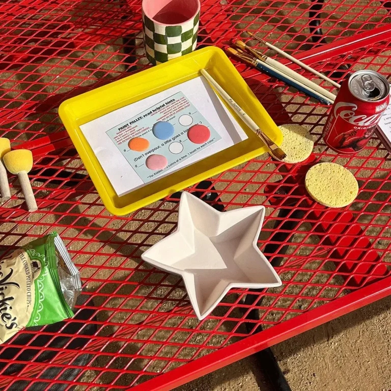 pottery painting art project ready to get started!