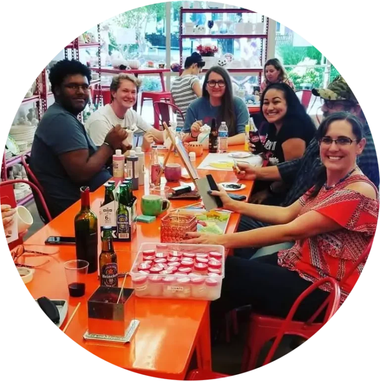 Pottery painting birthday parties for kids and adults. Book your party in Milpitas, CA. Paint pottery, make candles, canvas painting and more. 